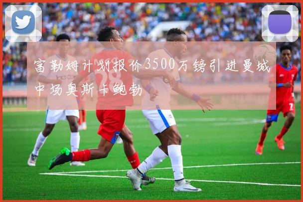 富勒姆计划报价3500万镑引进曼城中场奥斯卡鲍勃