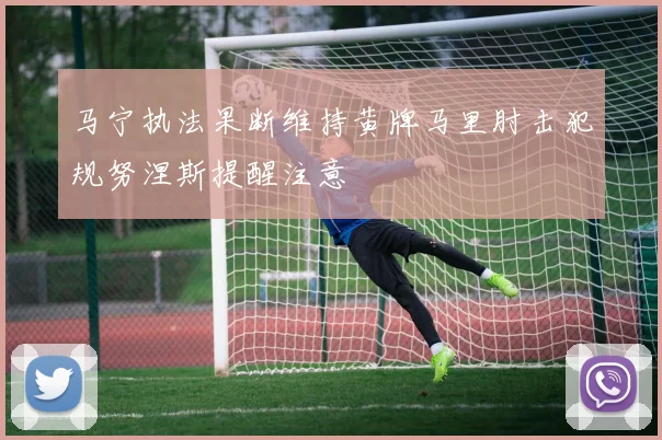 马宁执法果断维持黄牌马里肘击犯规努涅斯提醒注意